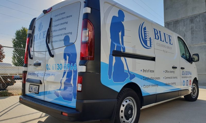 Blue Cleaning Group Vehicle Signage